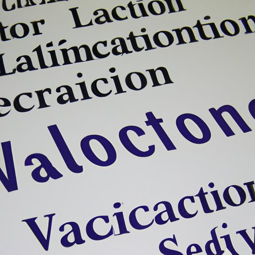 A Breakdown of the Spelling of Vacation