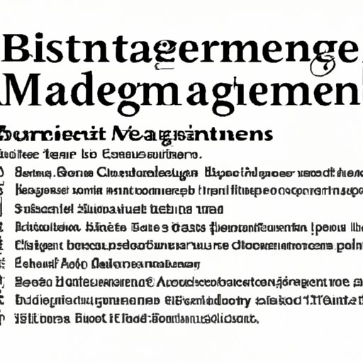 Benefits of Establishing a Business Management Company