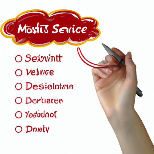 Develop a Menu of Services