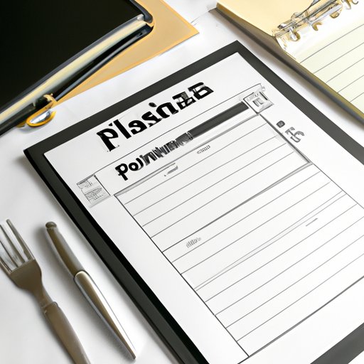 Prepare a Comprehensive Business Plan