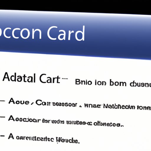 Create an Account from Scratch