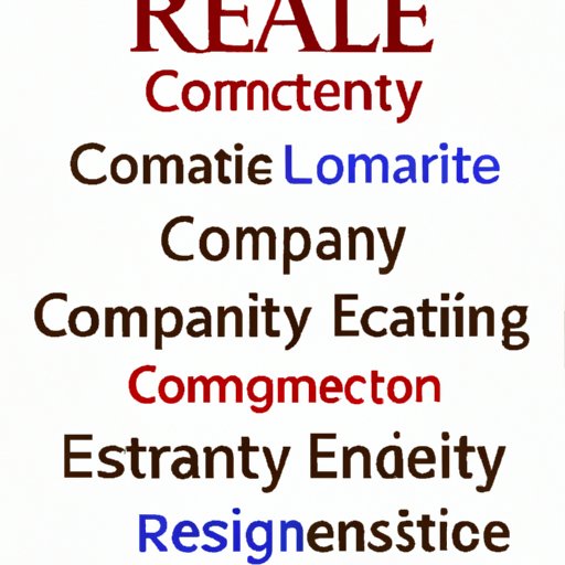 Definition of Real Estate Company