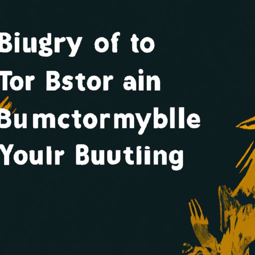 Begin by Introducing Yourself and Why You Feel Compelled to Tell Your Story