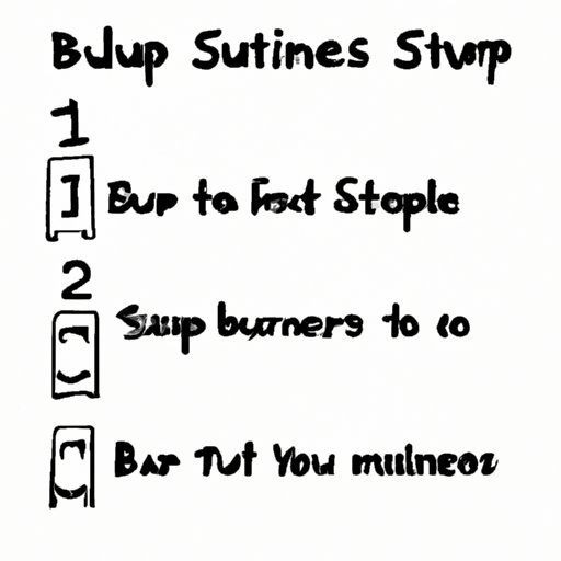 Outline the Steps for Starting and Selling a Business