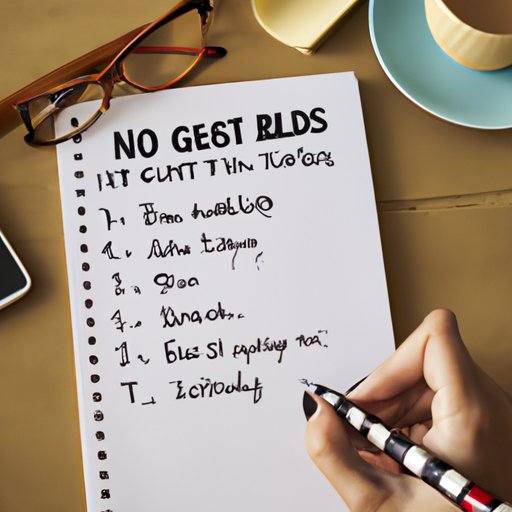 Make a List of Necessities