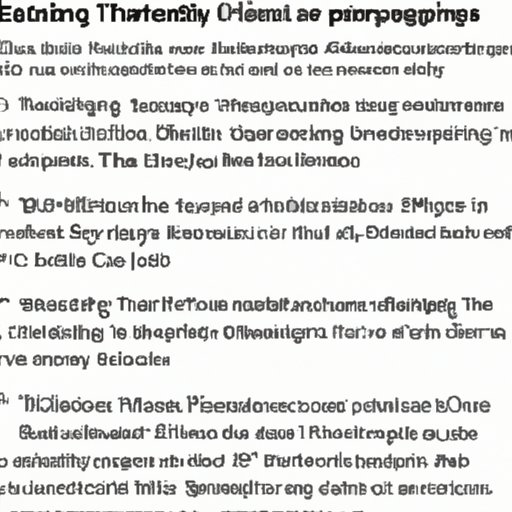 Benefits of Establishing a Schedule