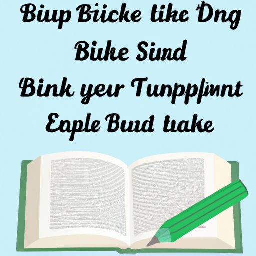 Tips for Editing a Book