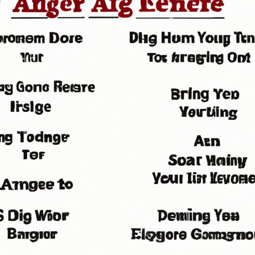 Recognize the Signs of Anger and Take Steps to Address Them