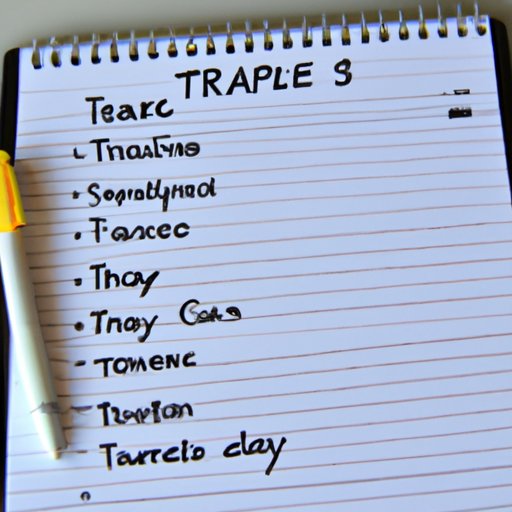 Create an Itemized List of Travel Expenses