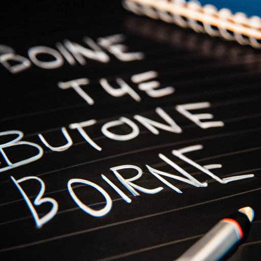 Watch the Bourne Movies and Take Notes