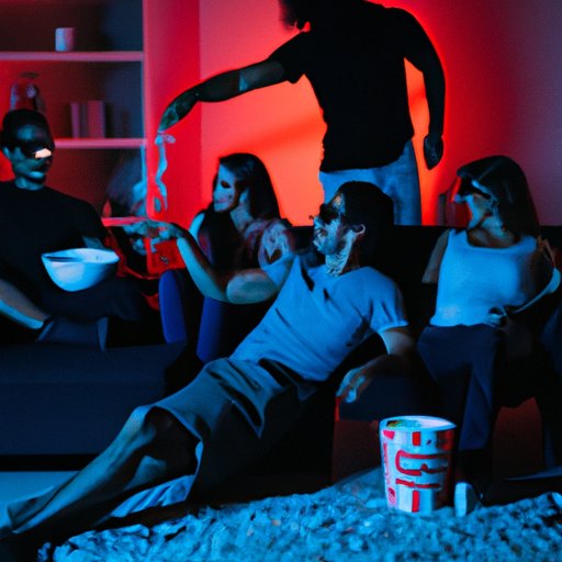 Hosting a Movie Night with Friends and Watching the New Matrix Movie Together