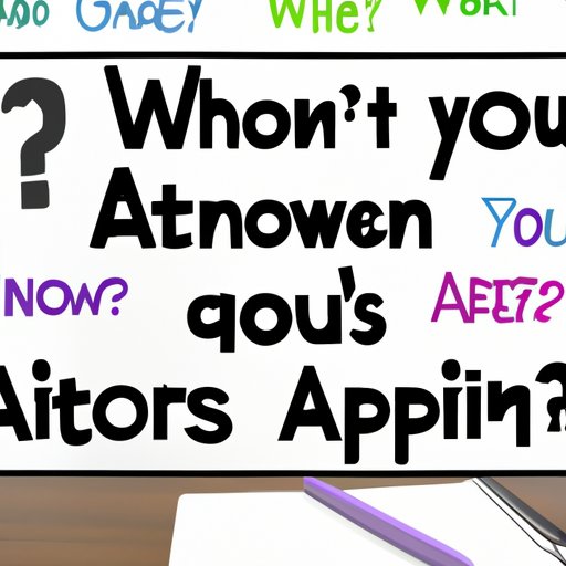 Asking Questions About Expectations and Goals