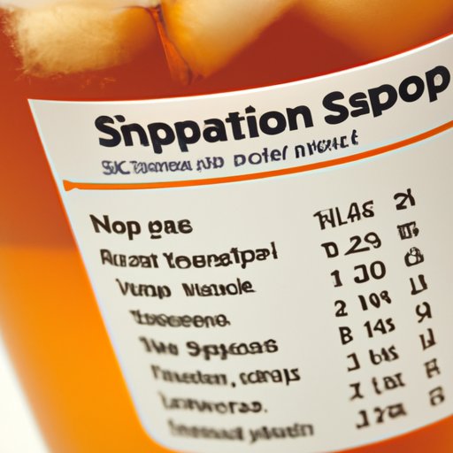 A Closer Look at the Nutritional Content of Diet Snapple Iced Tea