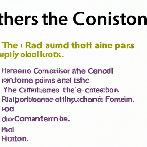 Conclusion: Summary of Main Points