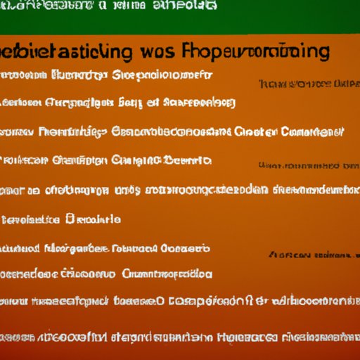 Eligibility Requirements for Each Program