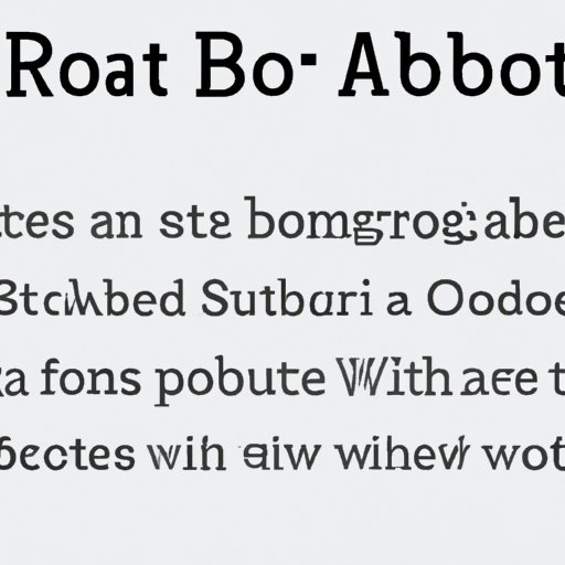 Exploring the Benefits of Using Roboto as a Web Safe Font