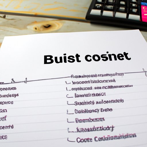 Analyzing the Costs of Starting a Business