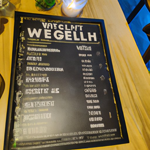 Overview of Might As Well Menu