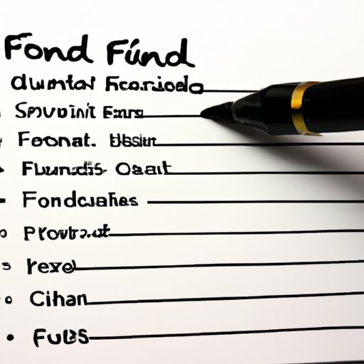 Creating a Comprehensive List of Funds