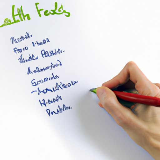 Creating a List of the Healthiest Foods