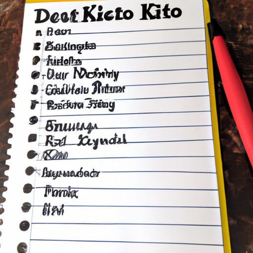 Creating a Keto Diet Grocery List