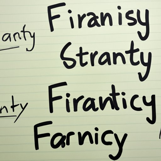 The Different Types of Financial Strategies