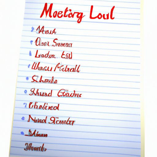 Shopping List for a Low Cholesterol Diet