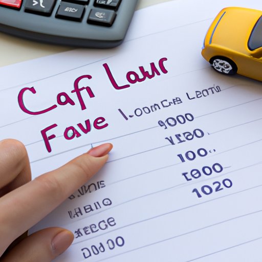 How to Calculate the Amount Financed on a Car Loan