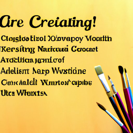 Crafting an Artist Statement: Ideas for Inspiration