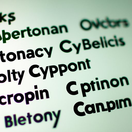 Different Types of Cryptocurrencies Available on Crypto.com