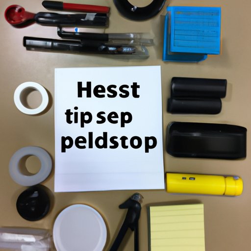 Identify Supplies and Equipment Needed