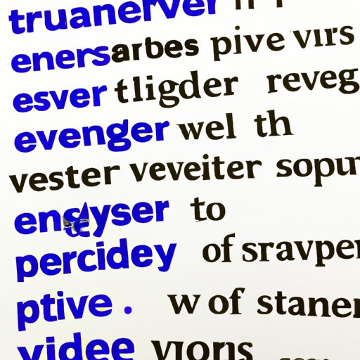 Examining the Power of Strong Verbs