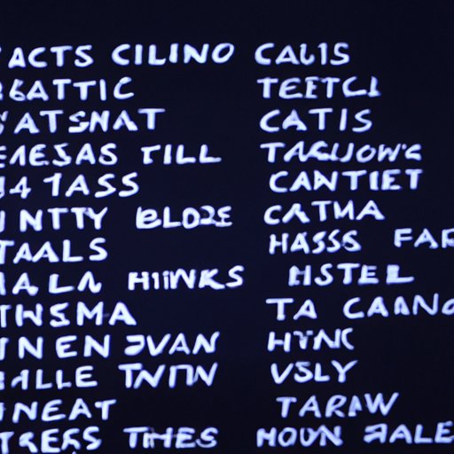 List of Movies Playing at the Theater