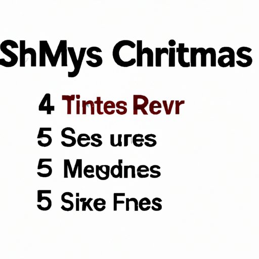 Top 5 Most Requested Christmas Songs