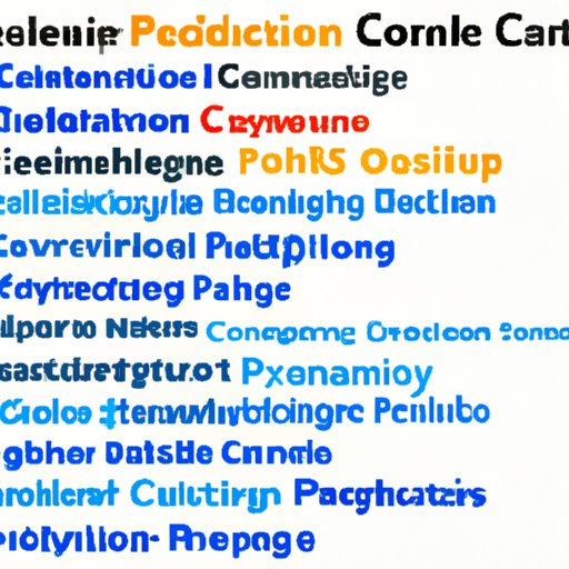 Examining Program Offerings at Different Computer Science Schools