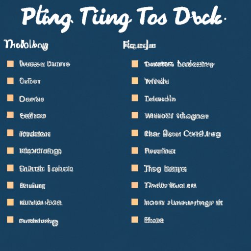 Create a Packing List for Different Types of Trips
