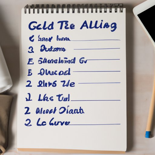 Creating a Checklist of Essential Items for a Day Trip