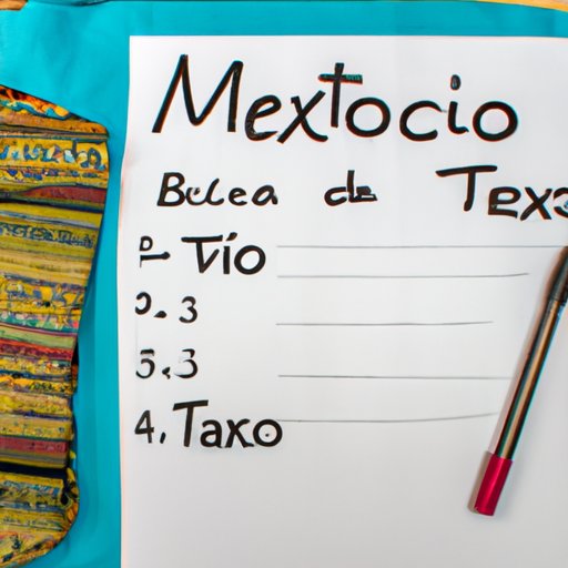 Create a Packing List for a Trip to Mexico