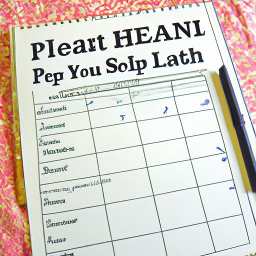 How to Create a Healthy Eating Plan