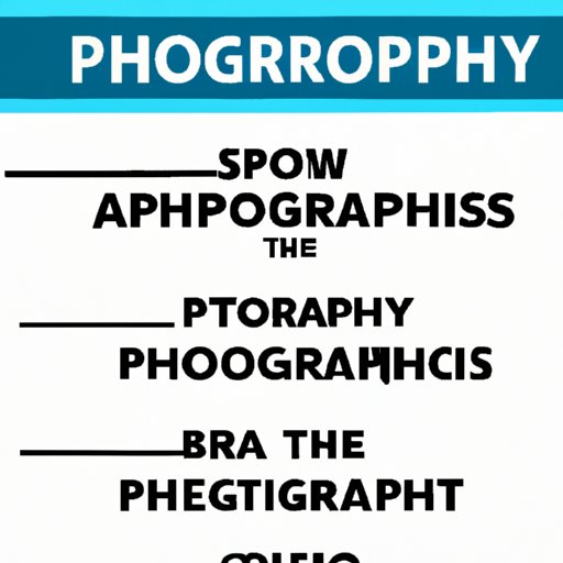 Types of Photography: A Comprehensive Guide