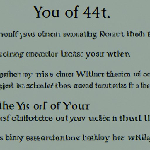 A Reflection on Aging: An Analysis of