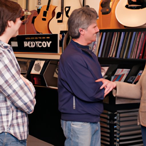 A. Speaking with Local Music Store Owners