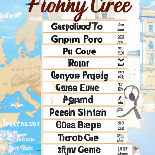 A Guide to the European Destinations Used in the Film