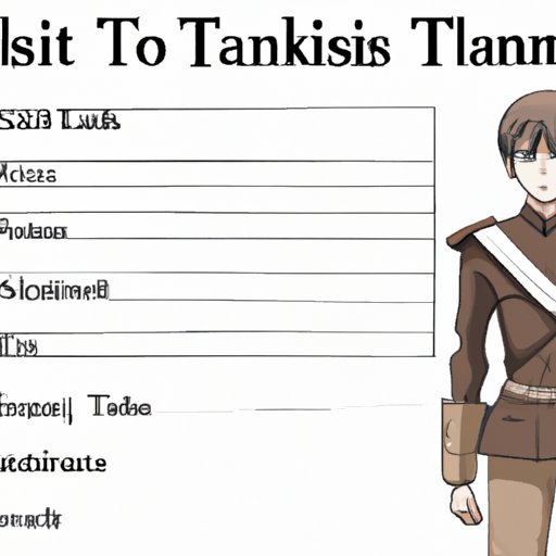Write a Profile of Your Favorite Attack on Titan Character
