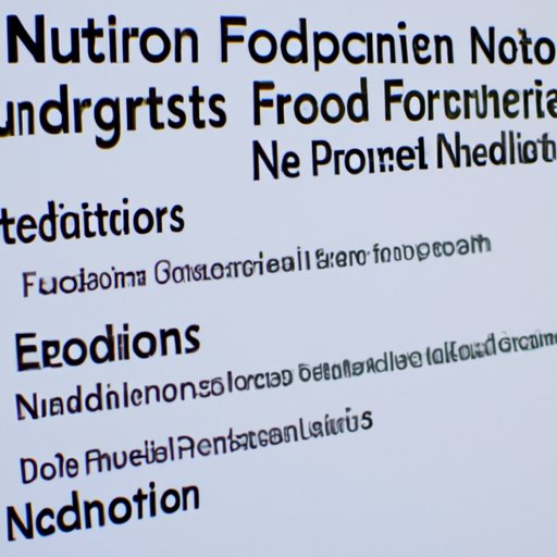 Examining the Relationship between Poor Nutrition and Common Illnesses
