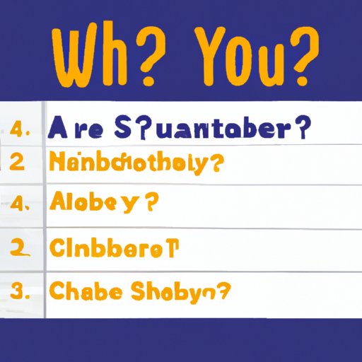 Questions to Identify Your Character Type