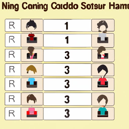 Ranking of the Remaining Contestants