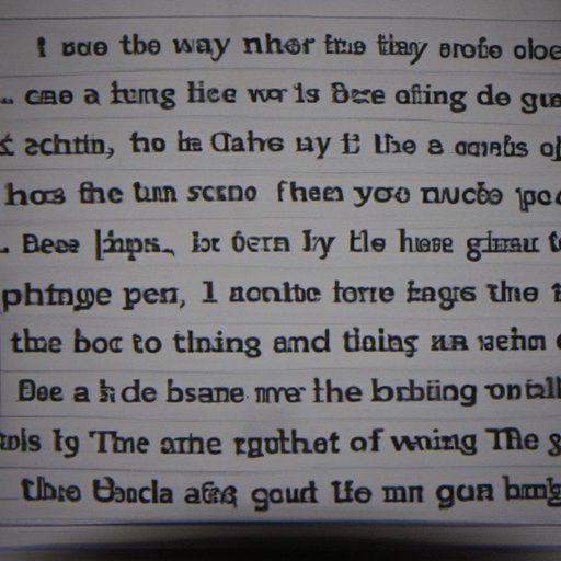 A Study of the Artistry in the Writing of