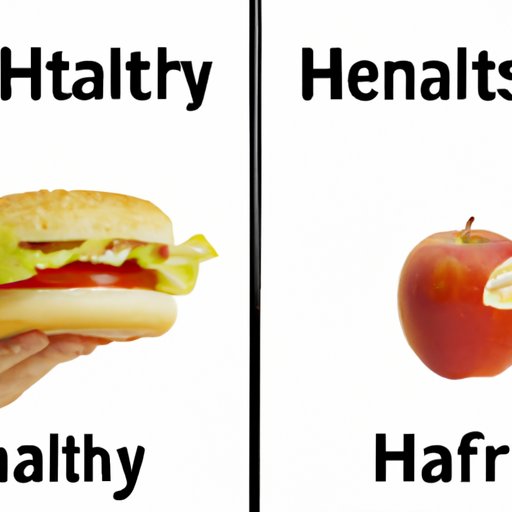 Comparison of Healthy and Unhealthy Eating Habits