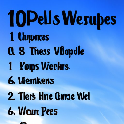 Top 10 Cures for Wellness